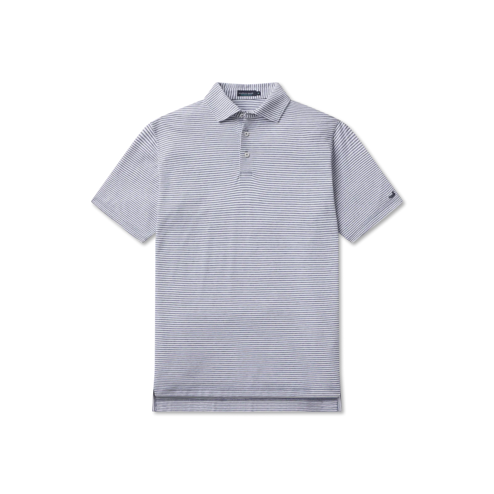 Southern Marsh 21 MarshLUX Mangrove Stripe Pique Polo