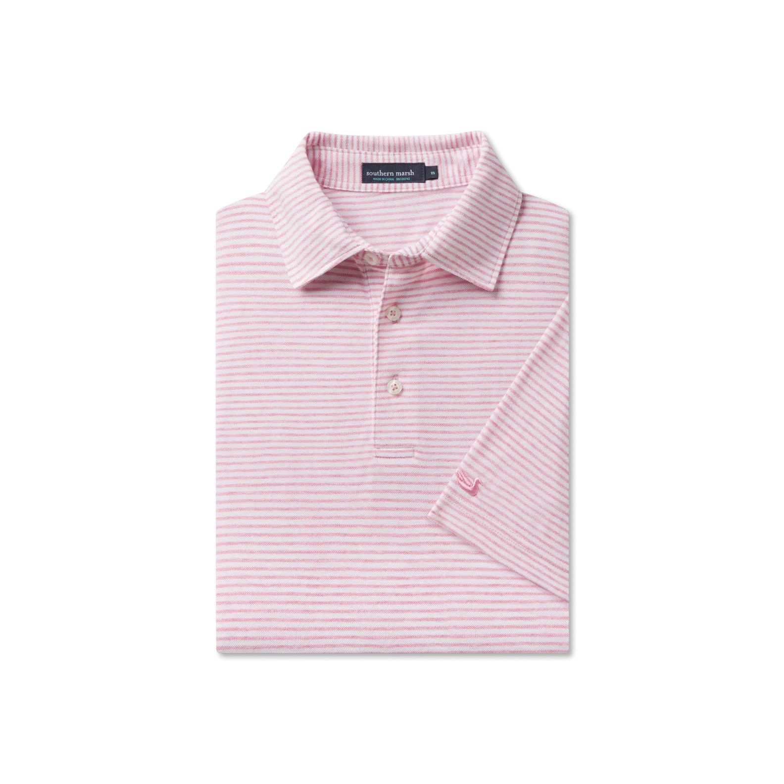 Southern Marsh 21 MarshLUX Mangrove Stripe Pique Polo