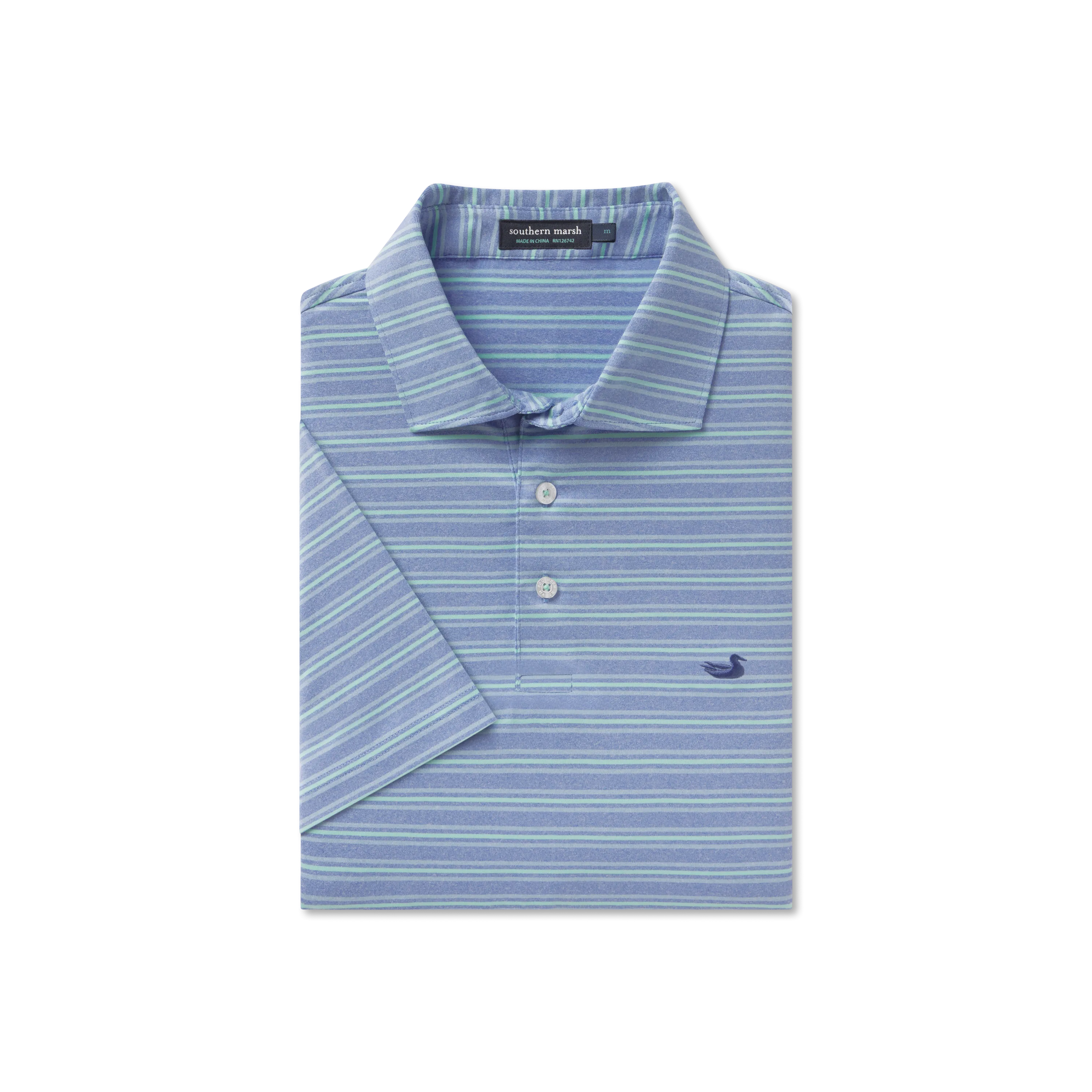 Southern Marsh 21 Maybourne Featherlight Stripe Polo