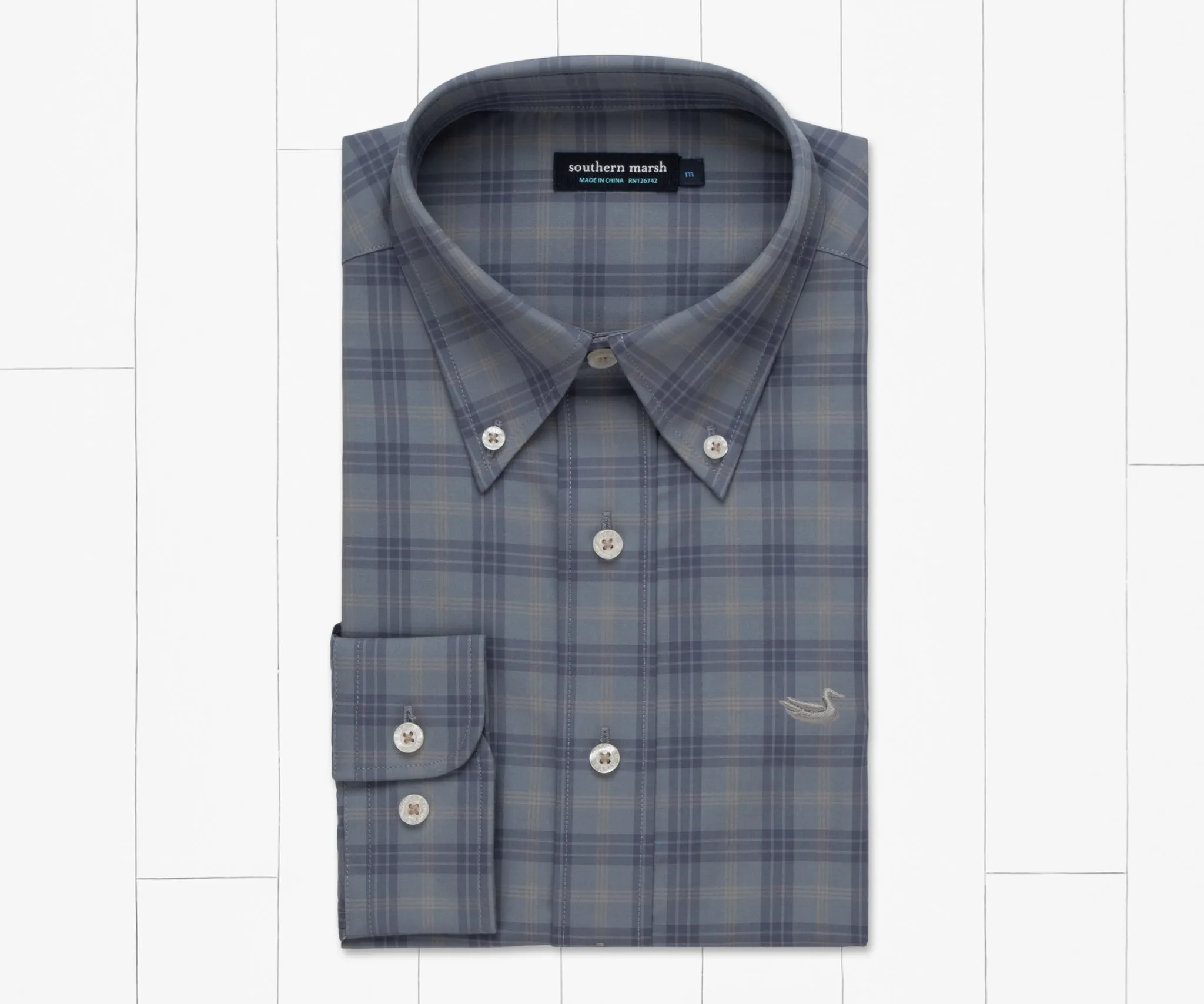 Southern Marsh 21 Middleton Windowpane Dress Shirt