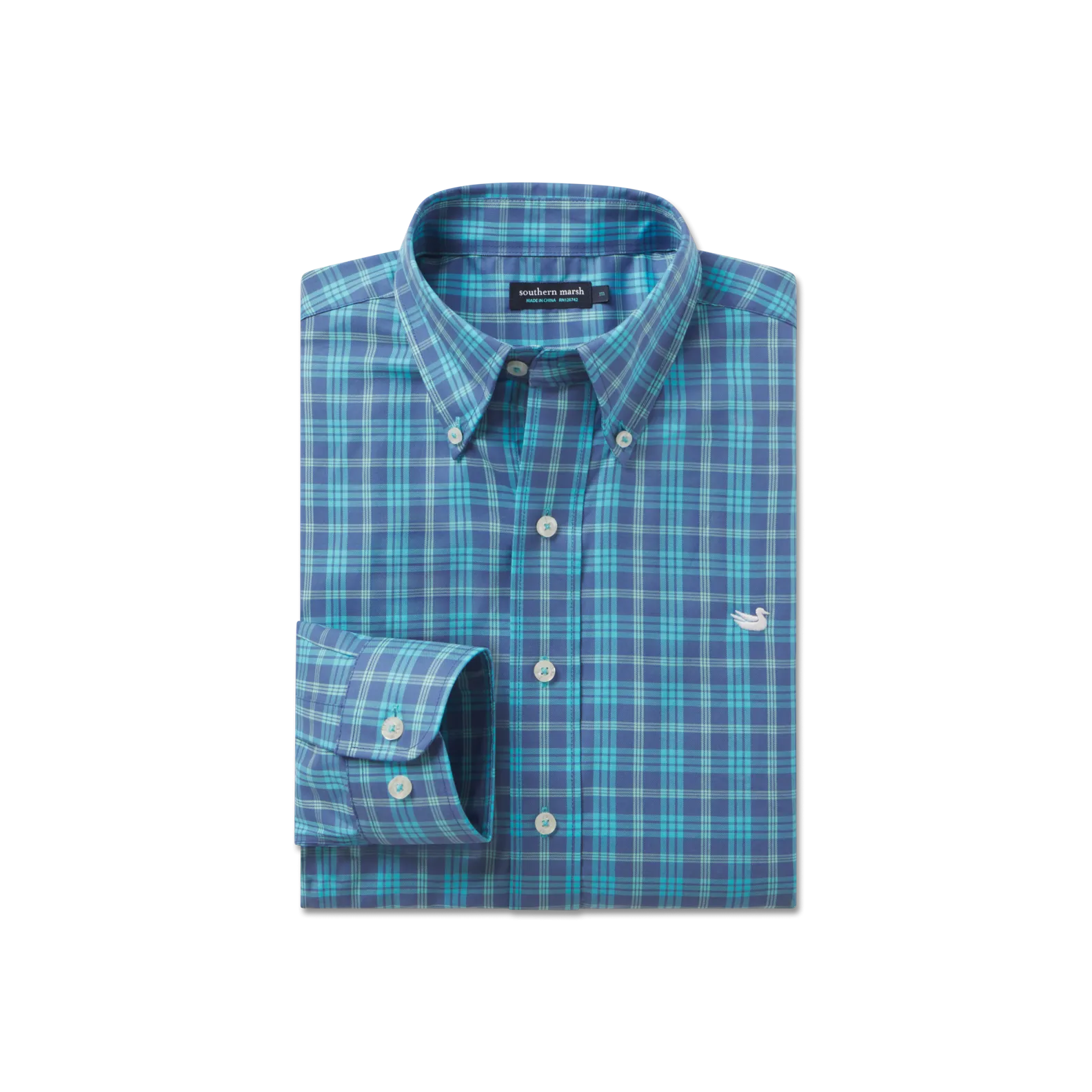 Southern Marsh 21 Middleton Windowpane Dress Shirt