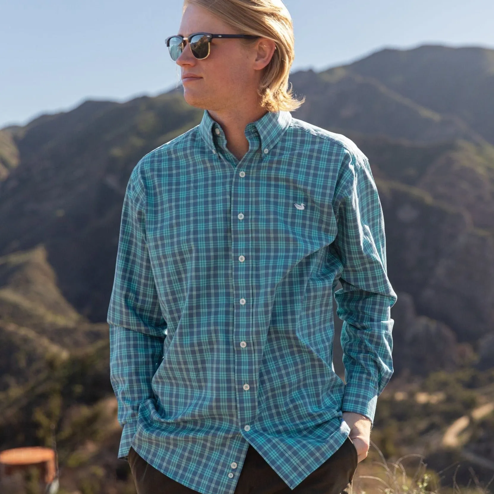 Southern Marsh 21 Middleton Windowpane Dress Shirt