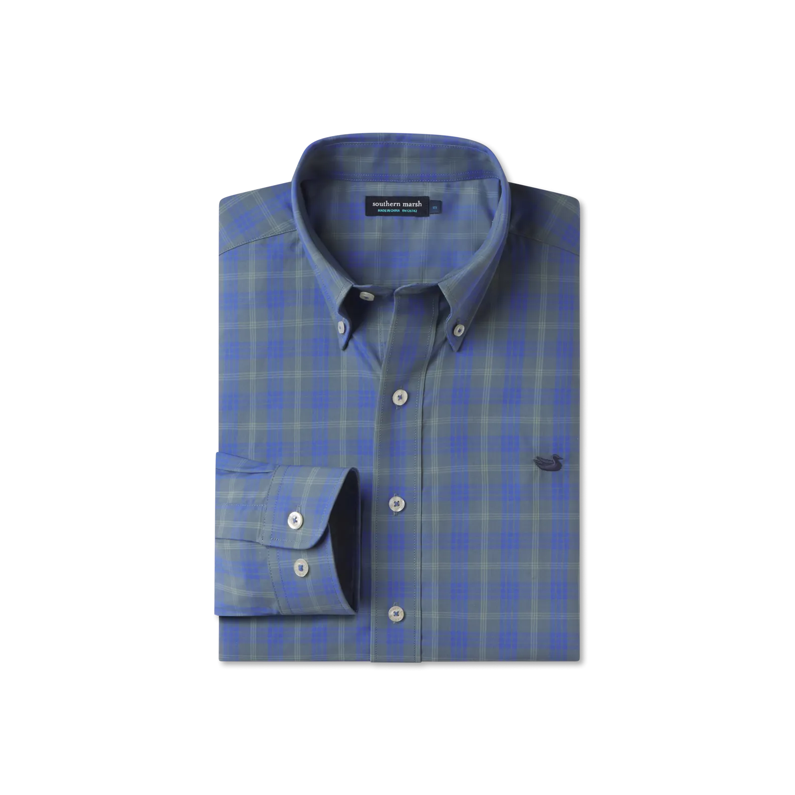 Southern Marsh 21 Middleton Windowpane Dress Shirt