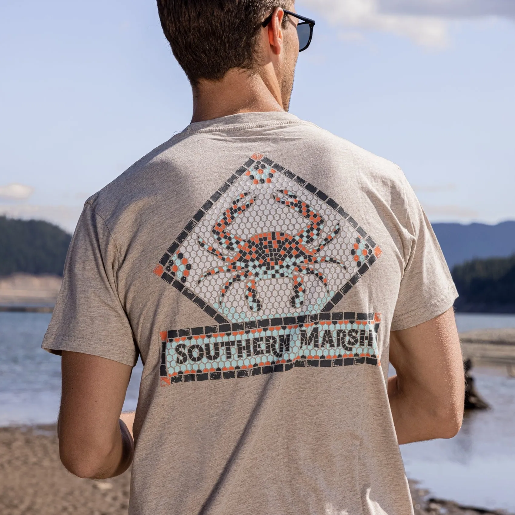 Southern Marsh 21 Mosaic Crab Tee