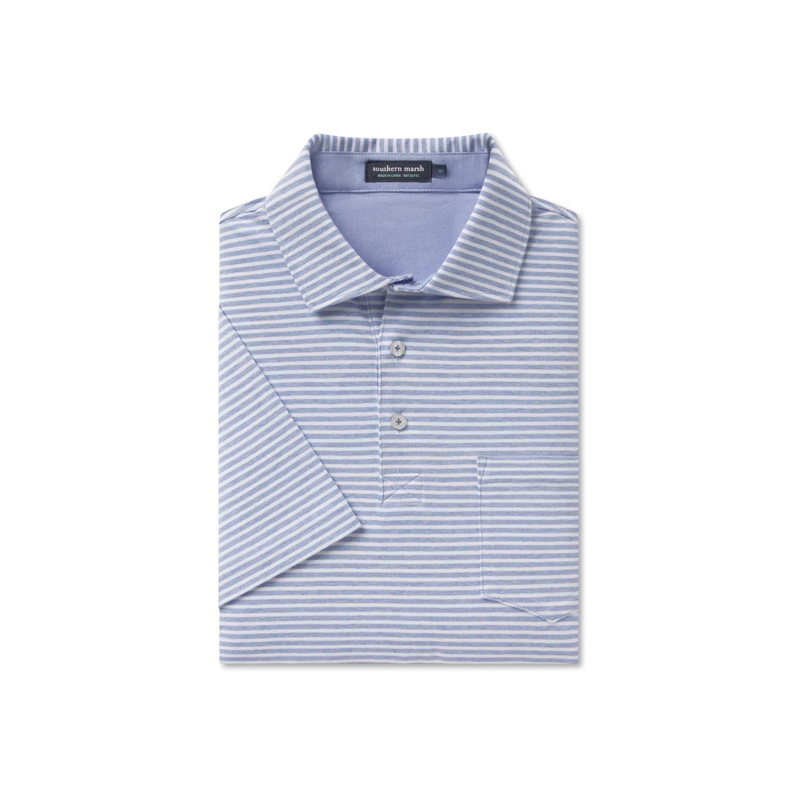 Southern Marsh 21 Nantucket Relaxed Polo - Stripe
