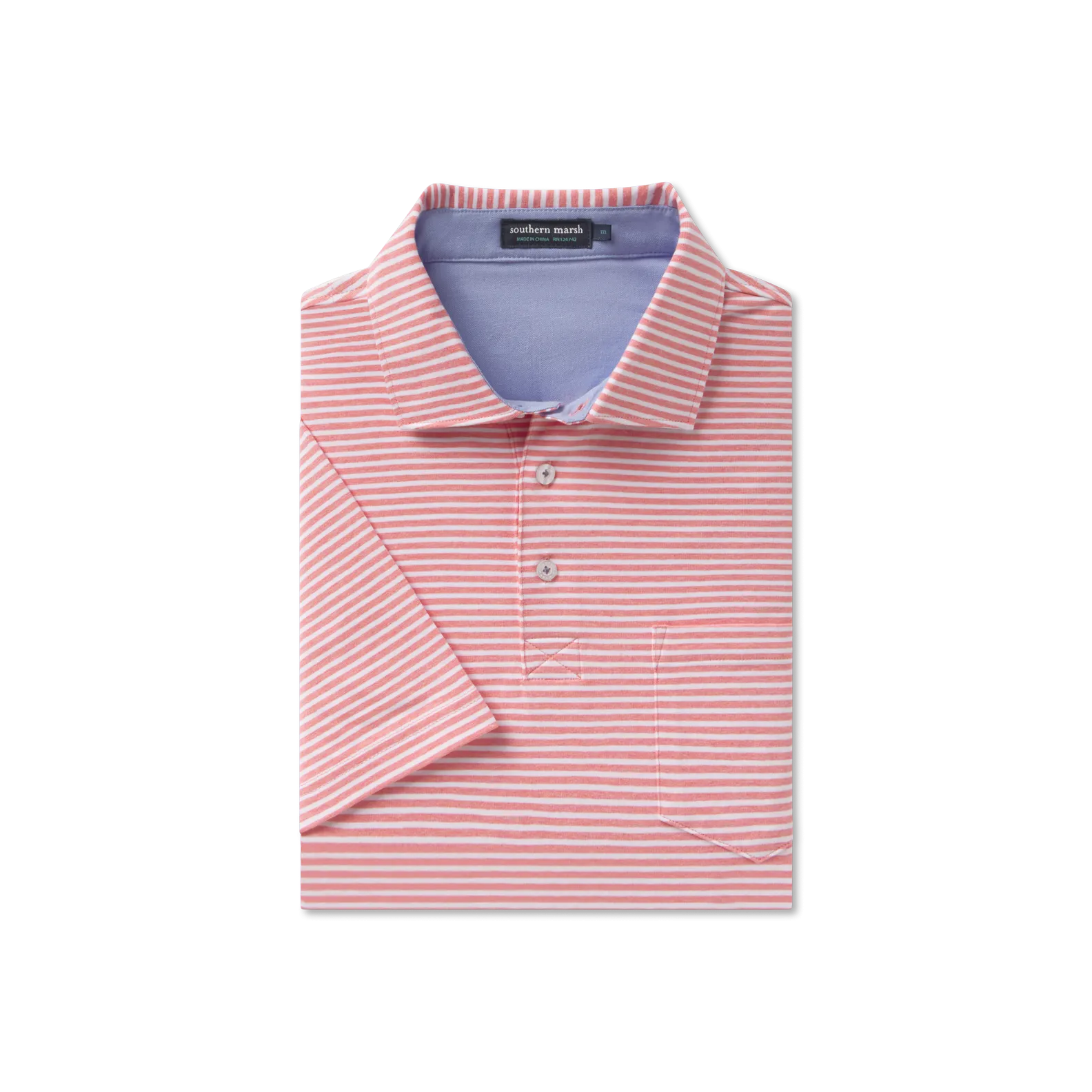 Southern Marsh 21 Nantucket Relaxed Polo - Stripe