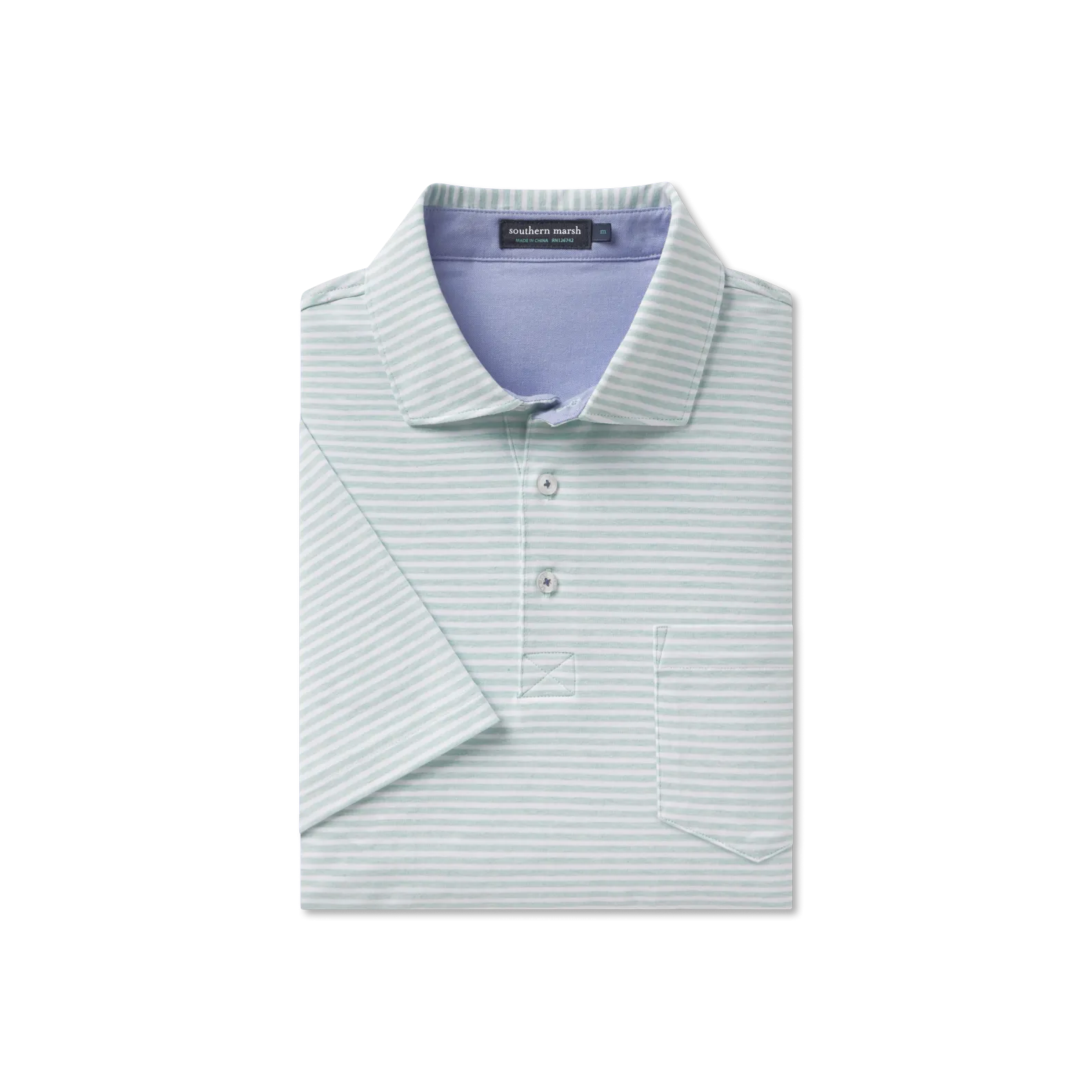 Southern Marsh 21 Nantucket Relaxed Polo - Stripe