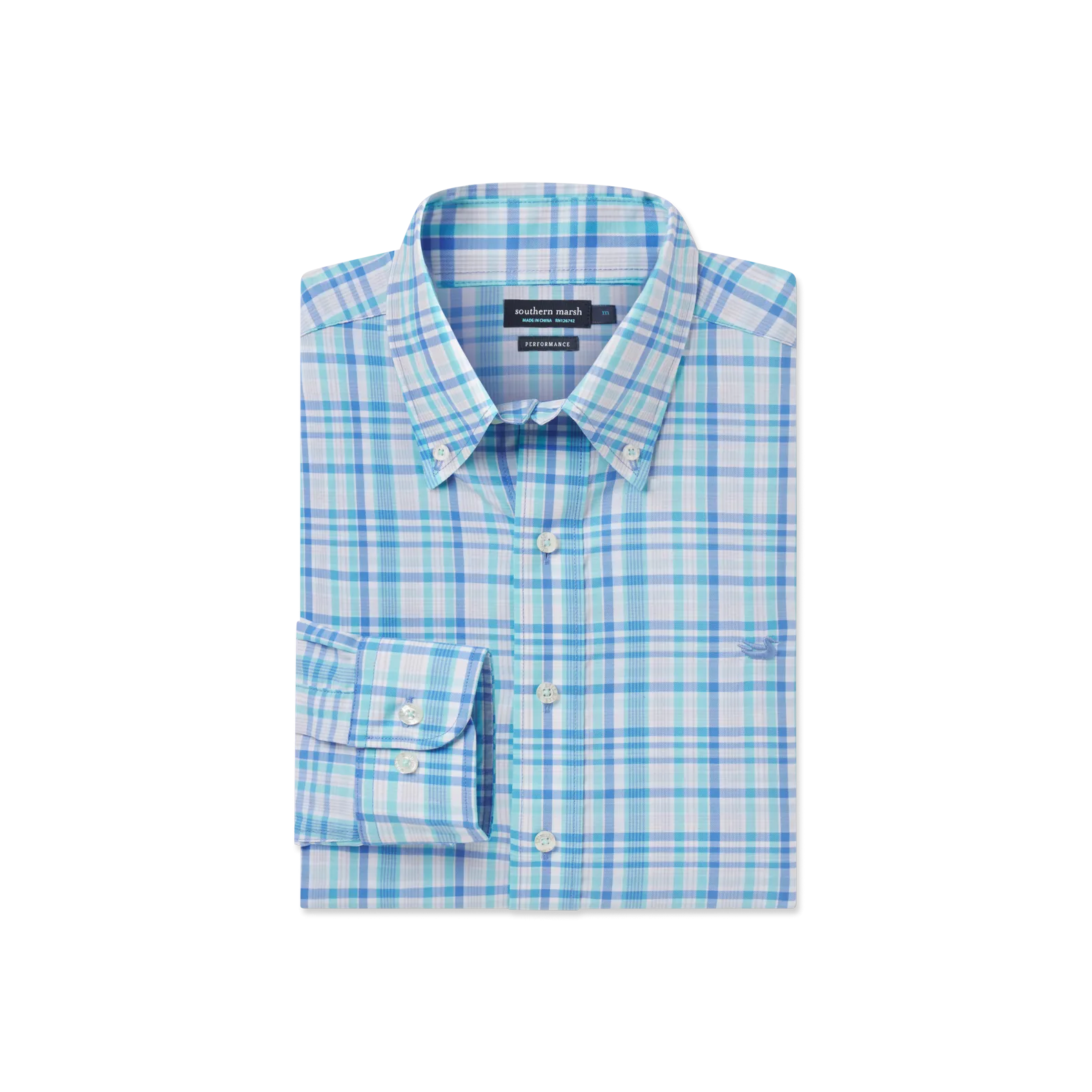 Southern Marsh 21 Nassau Performance Plaid Dress Shirt