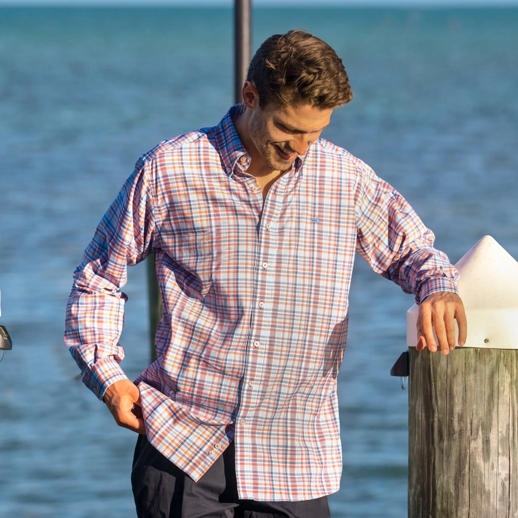 Southern Marsh 21 Nassau Performance Plaid Dress Shirt