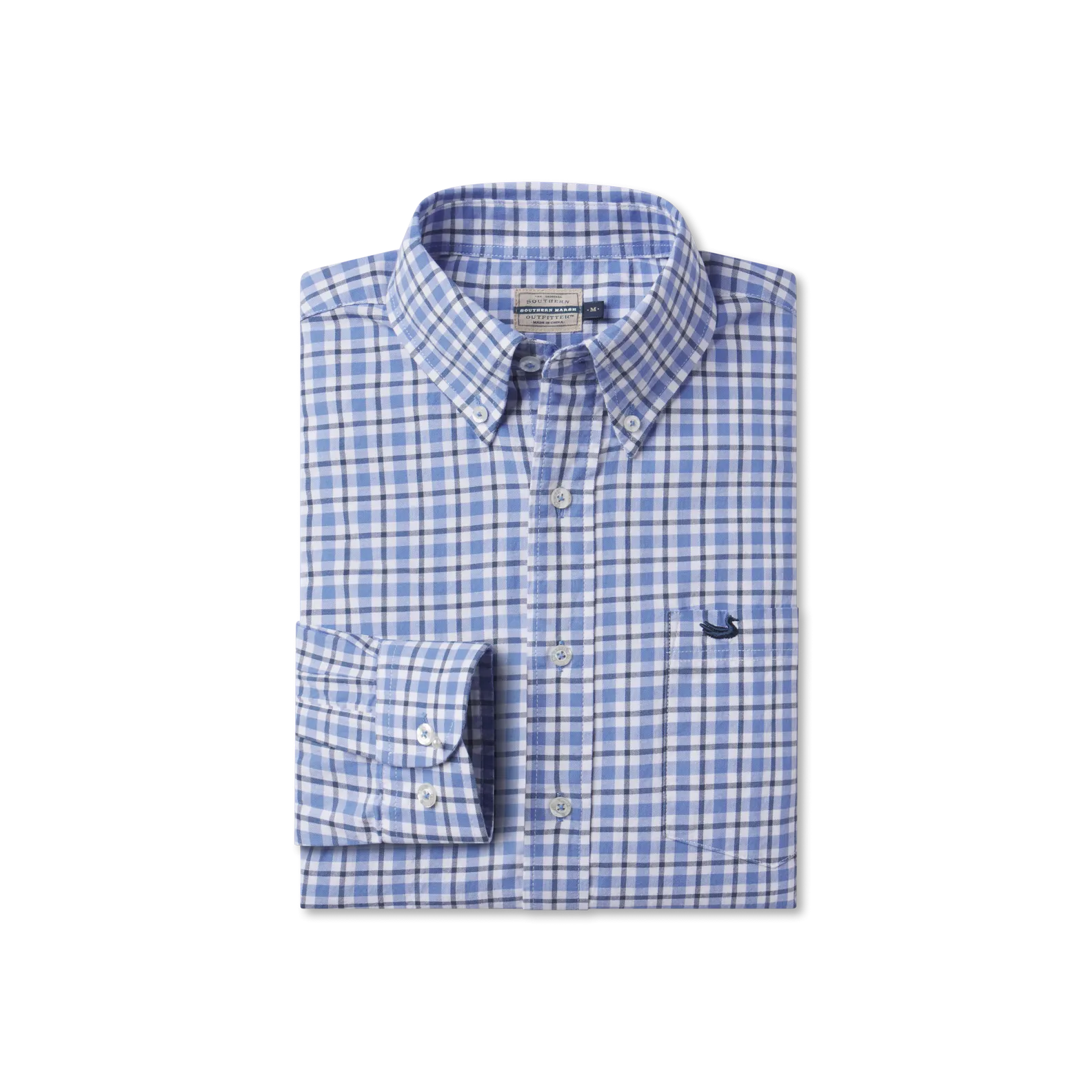 Southern Marsh 21 Oak Grove Washed Gingham Dress Shirt