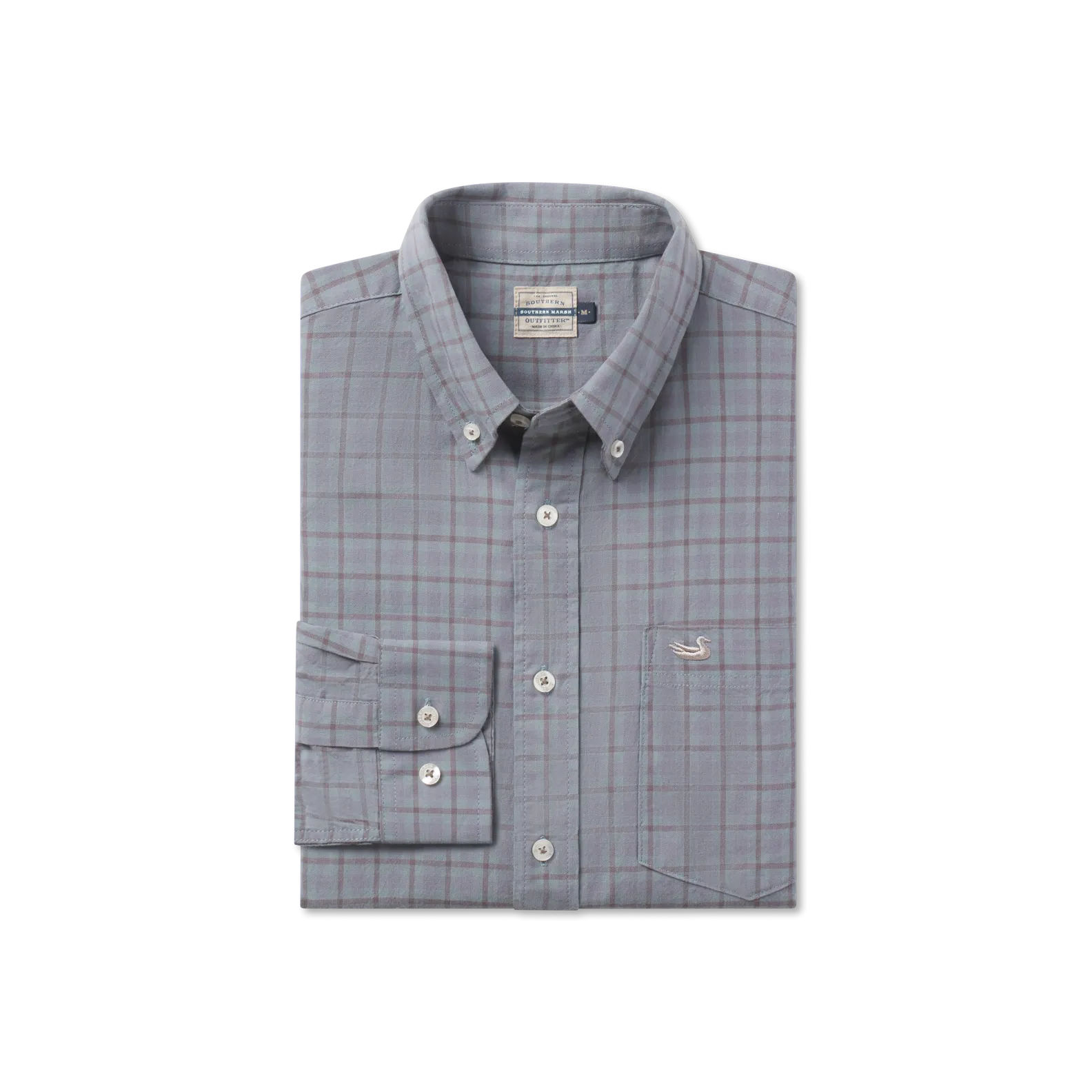 Southern Marsh 21 Oak Grove Washed Gingham Dress Shirt