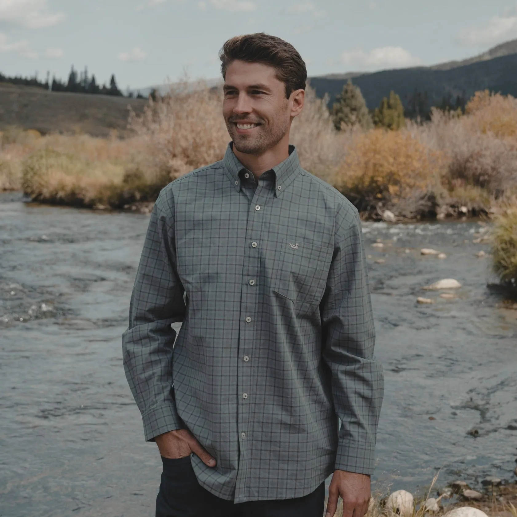 Southern Marsh 21 Oak Grove Washed Gingham Dress Shirt