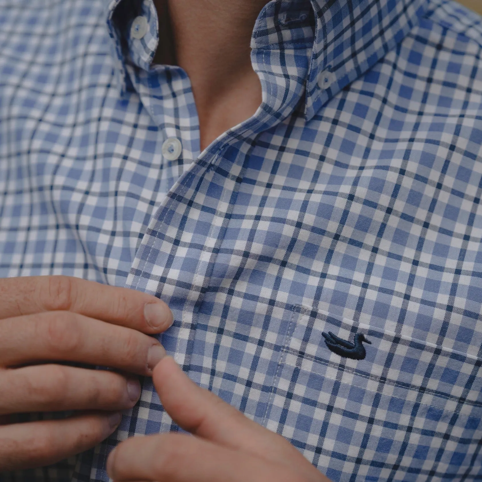 Southern Marsh 21 Oak Grove Washed Gingham Dress Shirt