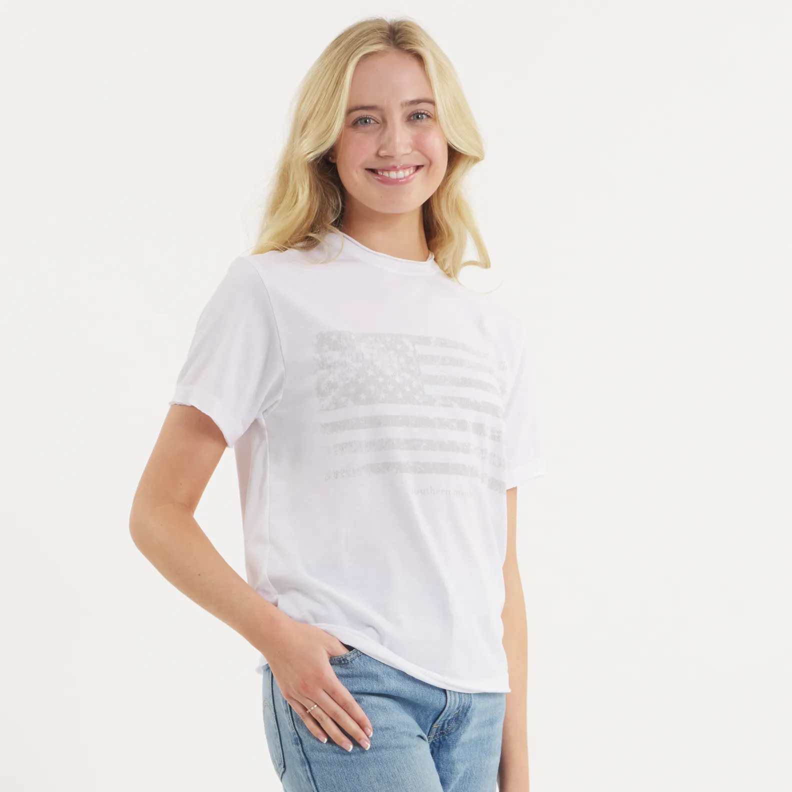 Southern Marsh 21 Olivia Vintage Tee - Flag