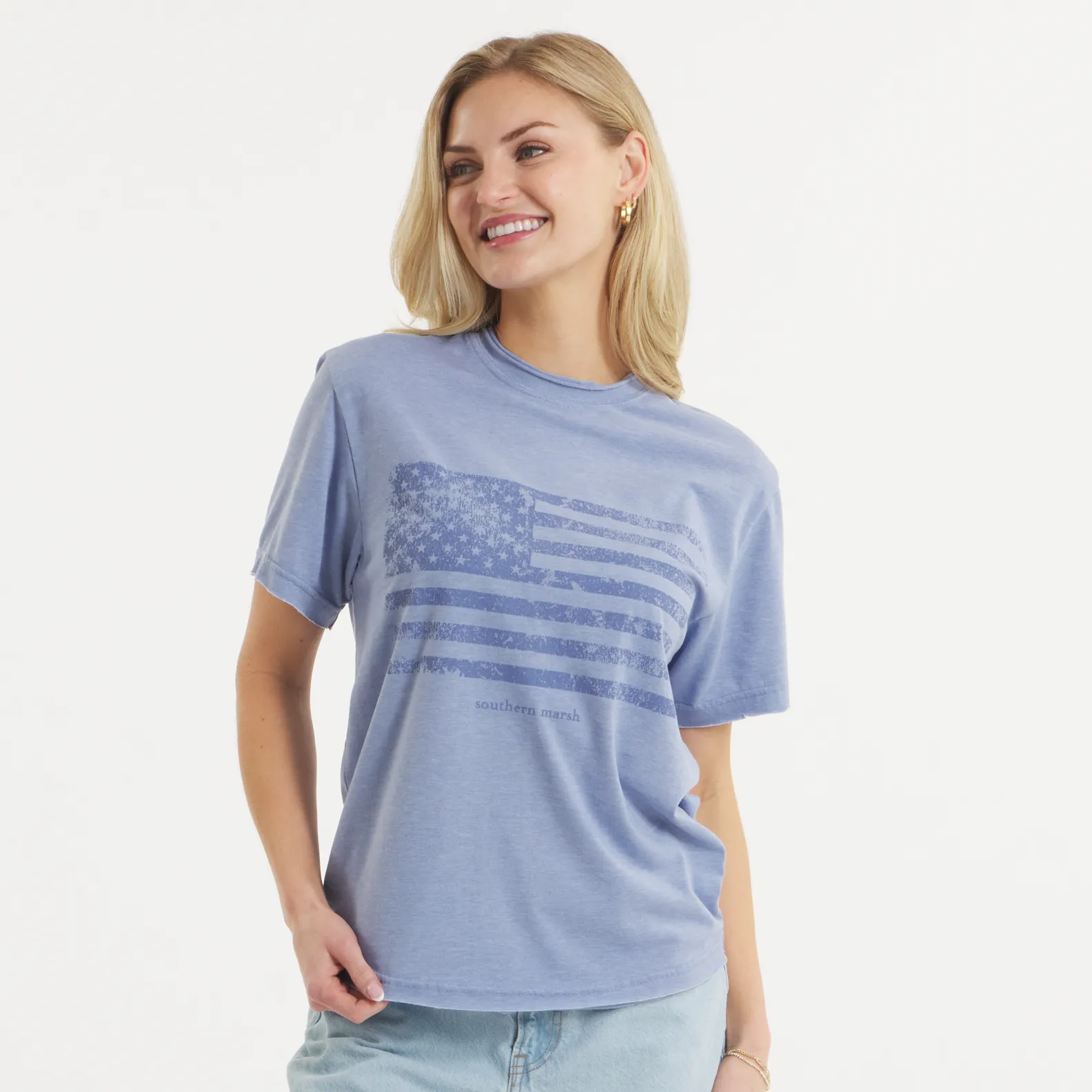 Southern Marsh 21 Olivia Vintage Tee - Flag