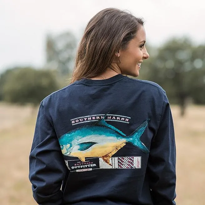 Southern Marsh 21 Outfitter Collection Tee - Pompano - Long Sleeve