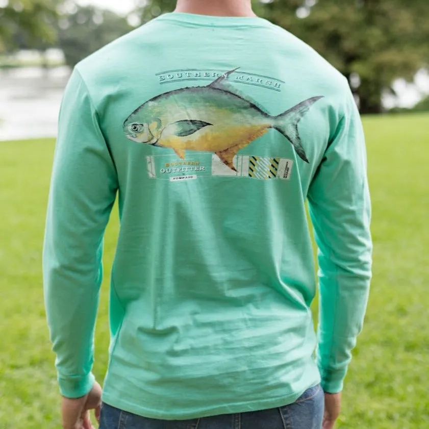 Southern Marsh 21 Outfitter Collection Tee - Pompano - Long Sleeve