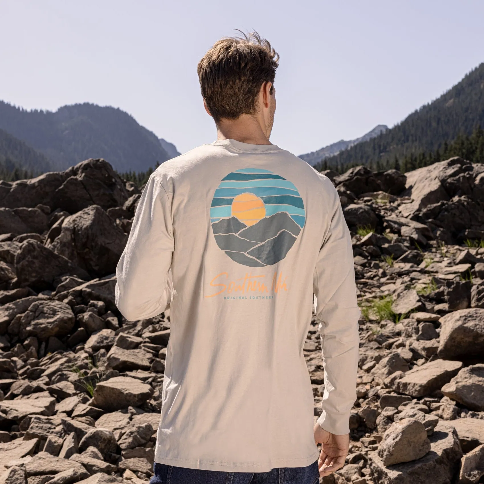 Southern Marsh 21 Paper Mountains Tee - Long Sleeve