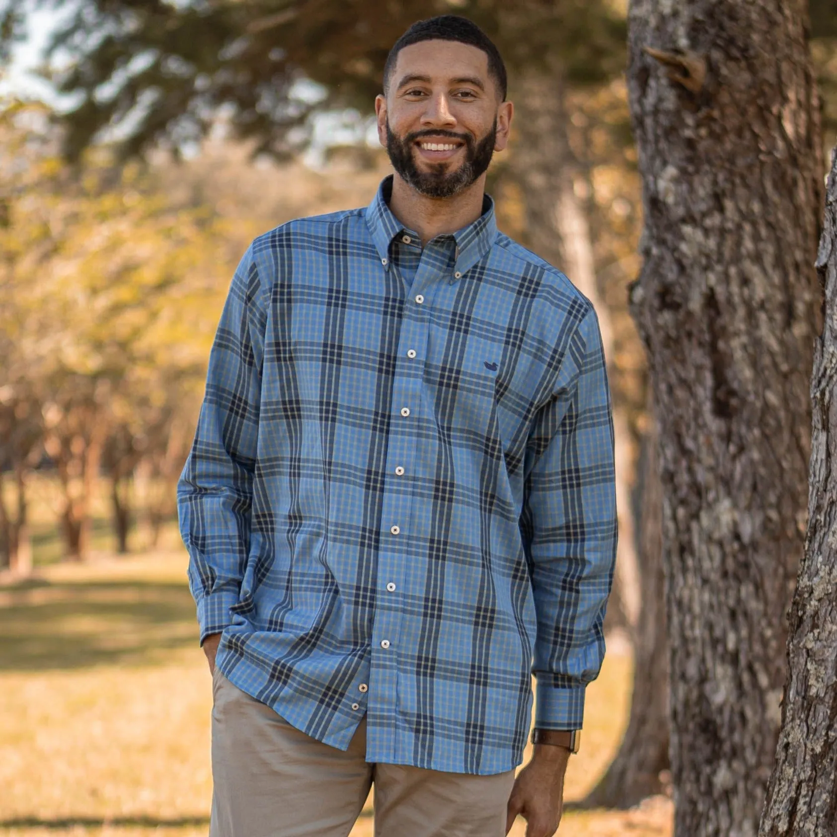 Southern Marsh 21 Pittman Grid Dress Shirt