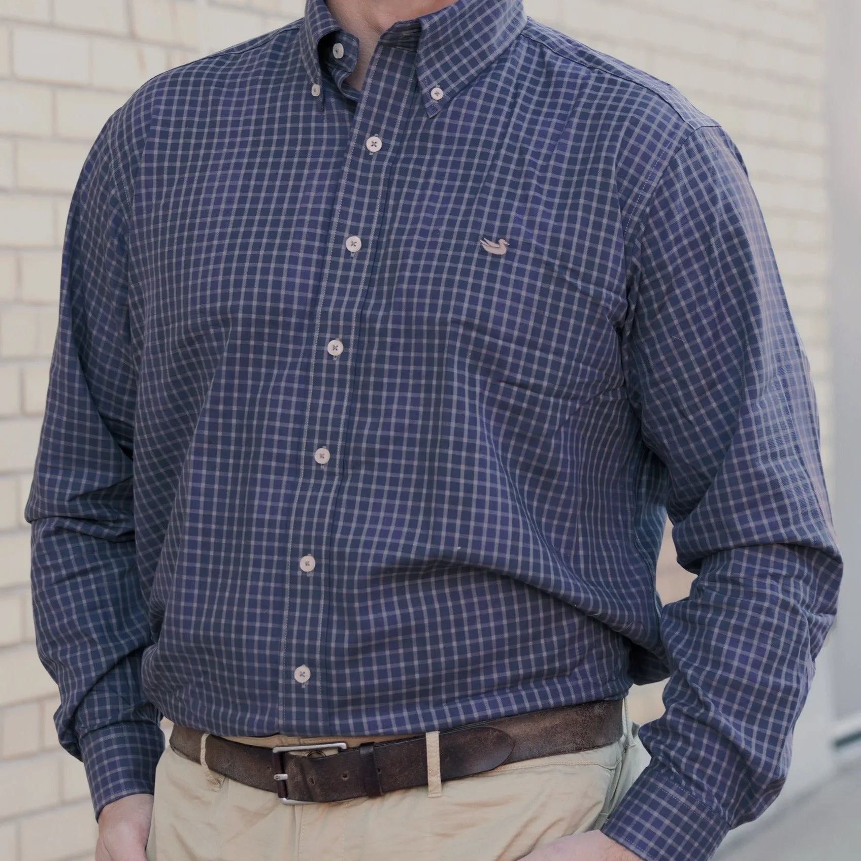 Southern Marsh 21 Pittman Grid Dress Shirt