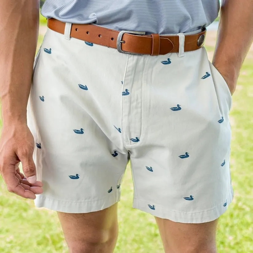 Southern Marsh 21 Regatta Short with Printed Ducks - 6in. Flat