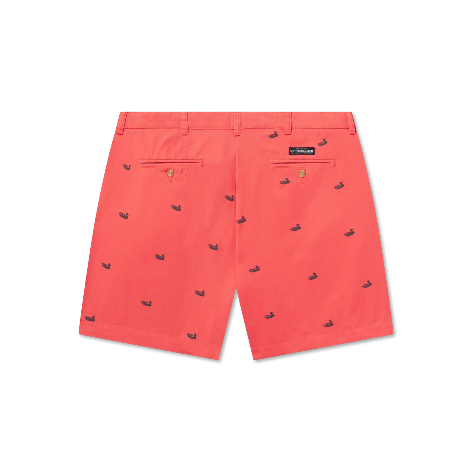 Southern Marsh 21 Regatta Short with Printed Ducks - 6in. Flat