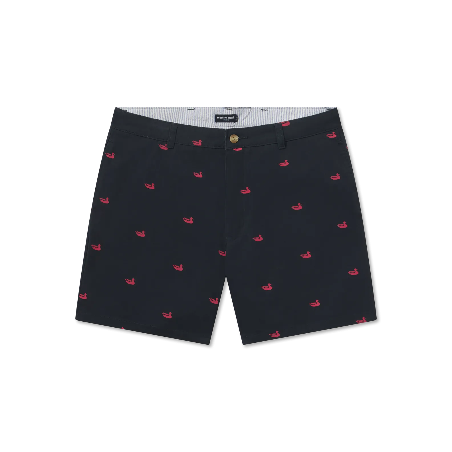 Southern Marsh 21 Regatta Short with Printed Ducks - 6in. Flat