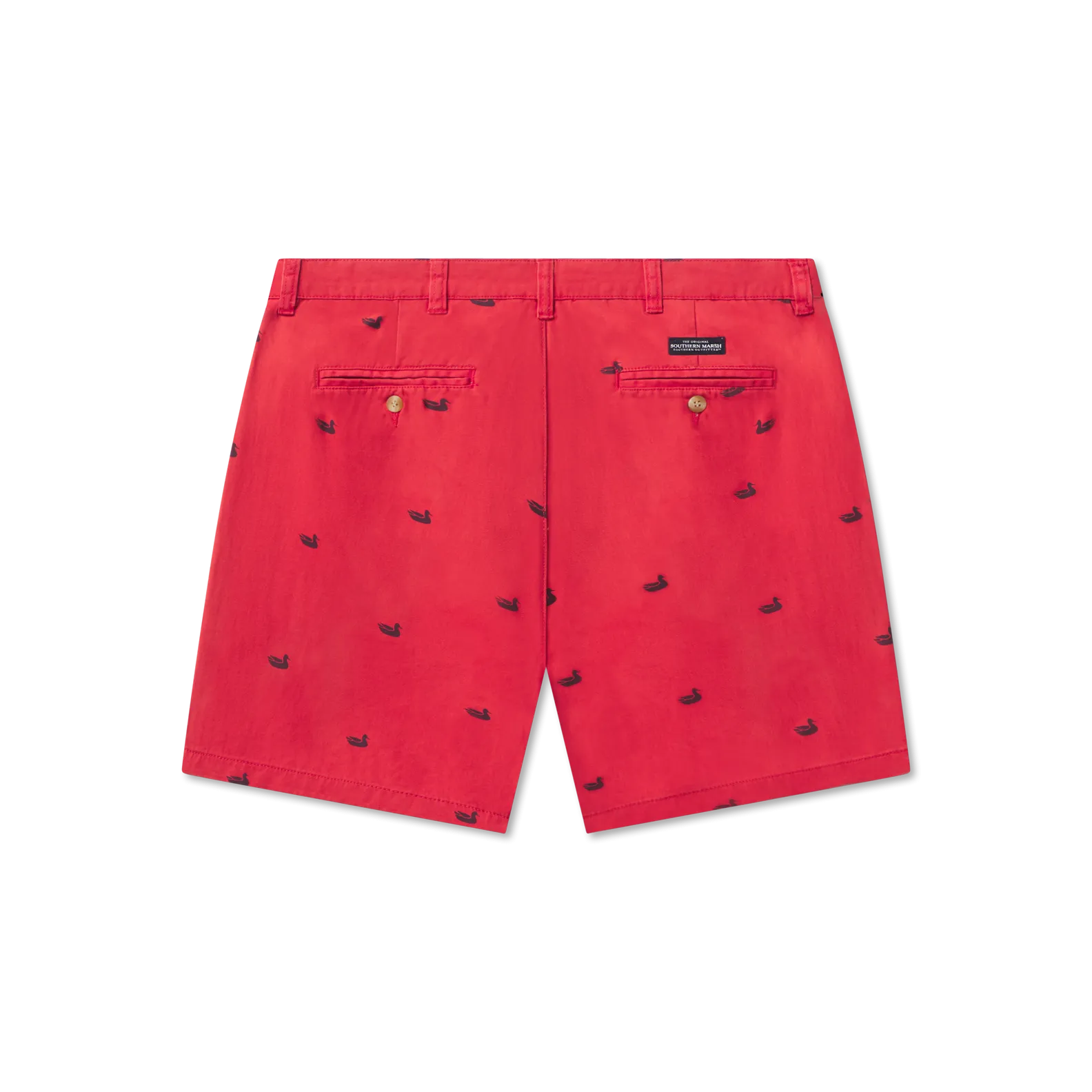 Southern Marsh 21 Regatta Short with Printed Ducks - 6in. Flat