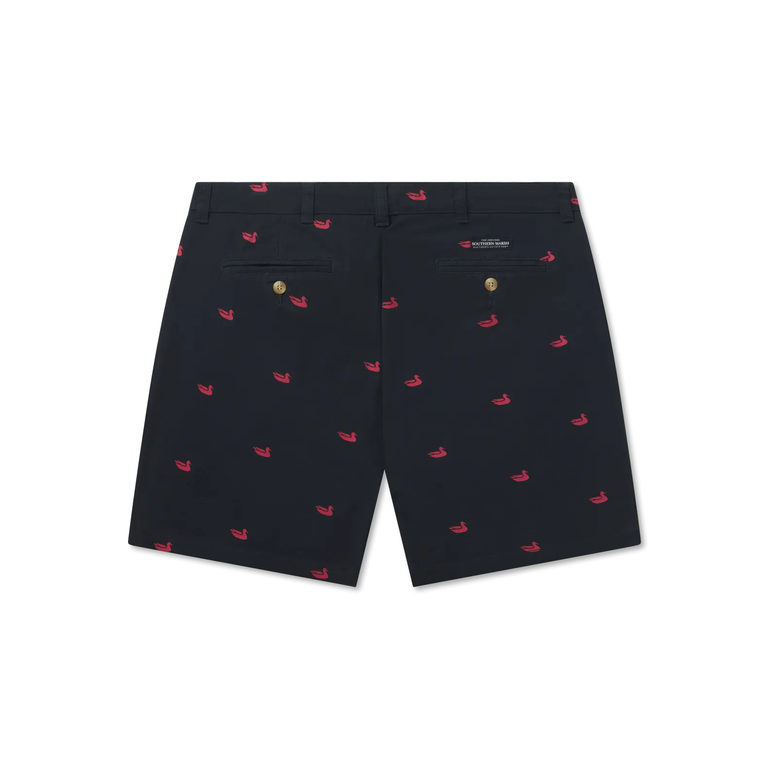 Southern Marsh 21 Regatta Short with Printed Ducks - 6in. Flat