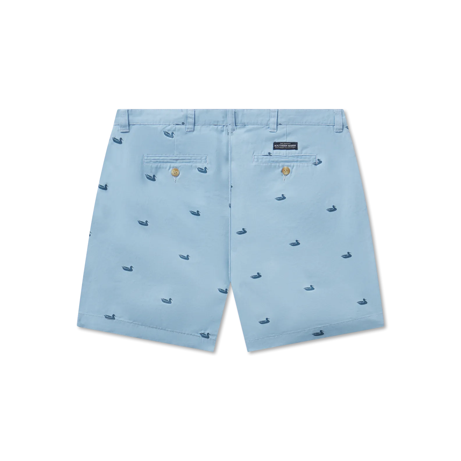 Southern Marsh 21 Regatta Short with Printed Ducks - 6in. Flat