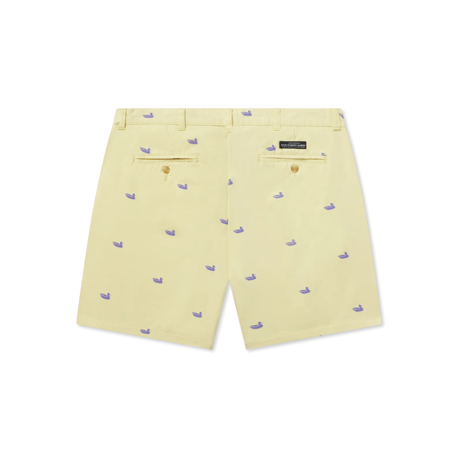 Southern Marsh 21 Regatta Short with Printed Ducks - 6in. Flat