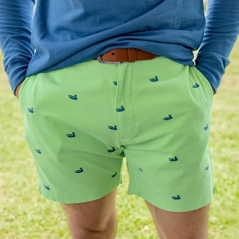 Southern Marsh 21 Regatta Short with Printed Ducks - 6in. Flat