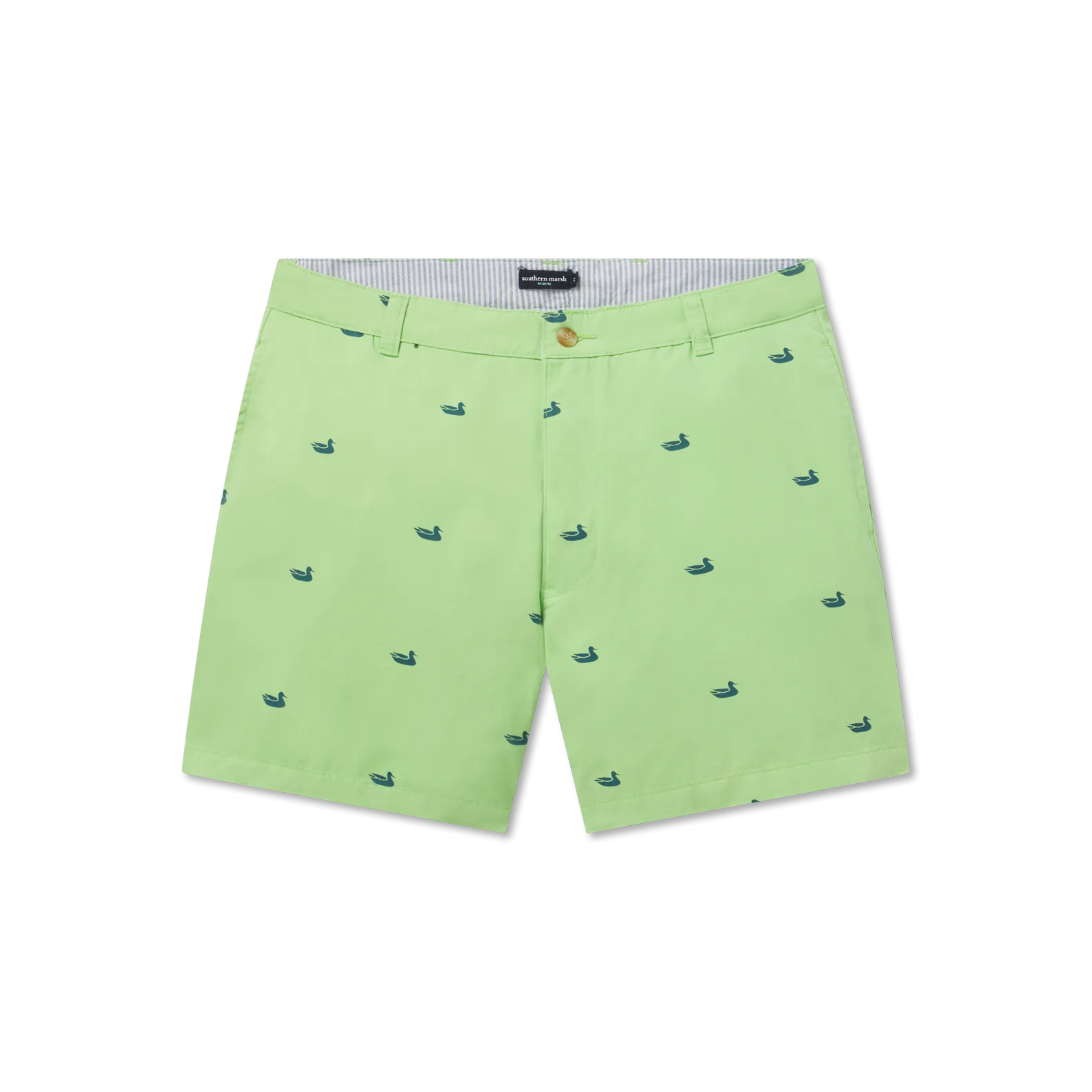 Southern Marsh 21 Regatta Short with Printed Ducks - 6in. Flat