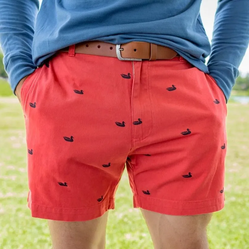 Southern Marsh 21 Regatta Short with Printed Ducks - 6in. Flat