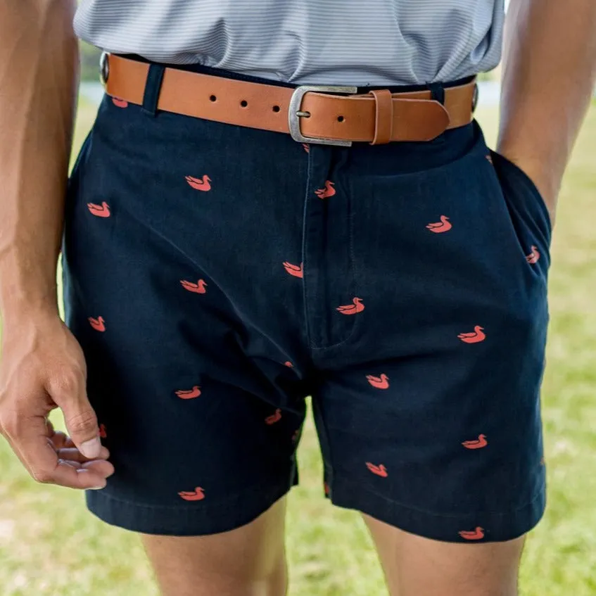 Southern Marsh 21 Regatta Short with Printed Ducks - 6in. Flat
