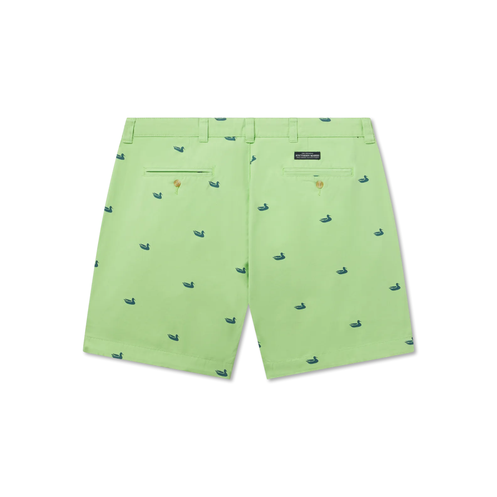 Southern Marsh 21 Regatta Short with Printed Ducks - 6in. Flat
