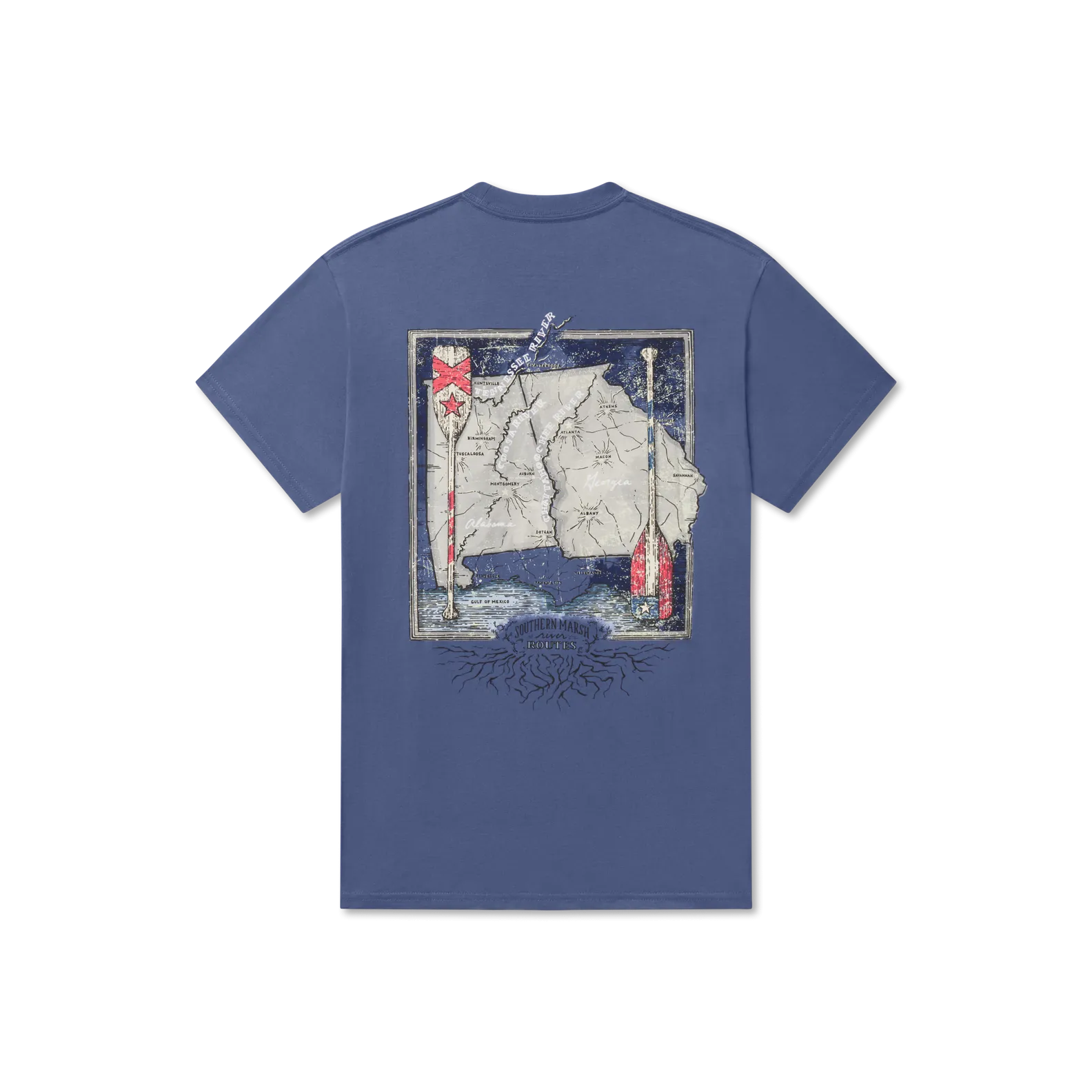 Southern Marsh 21 River Route Collection Tee - Alabama & Georgia