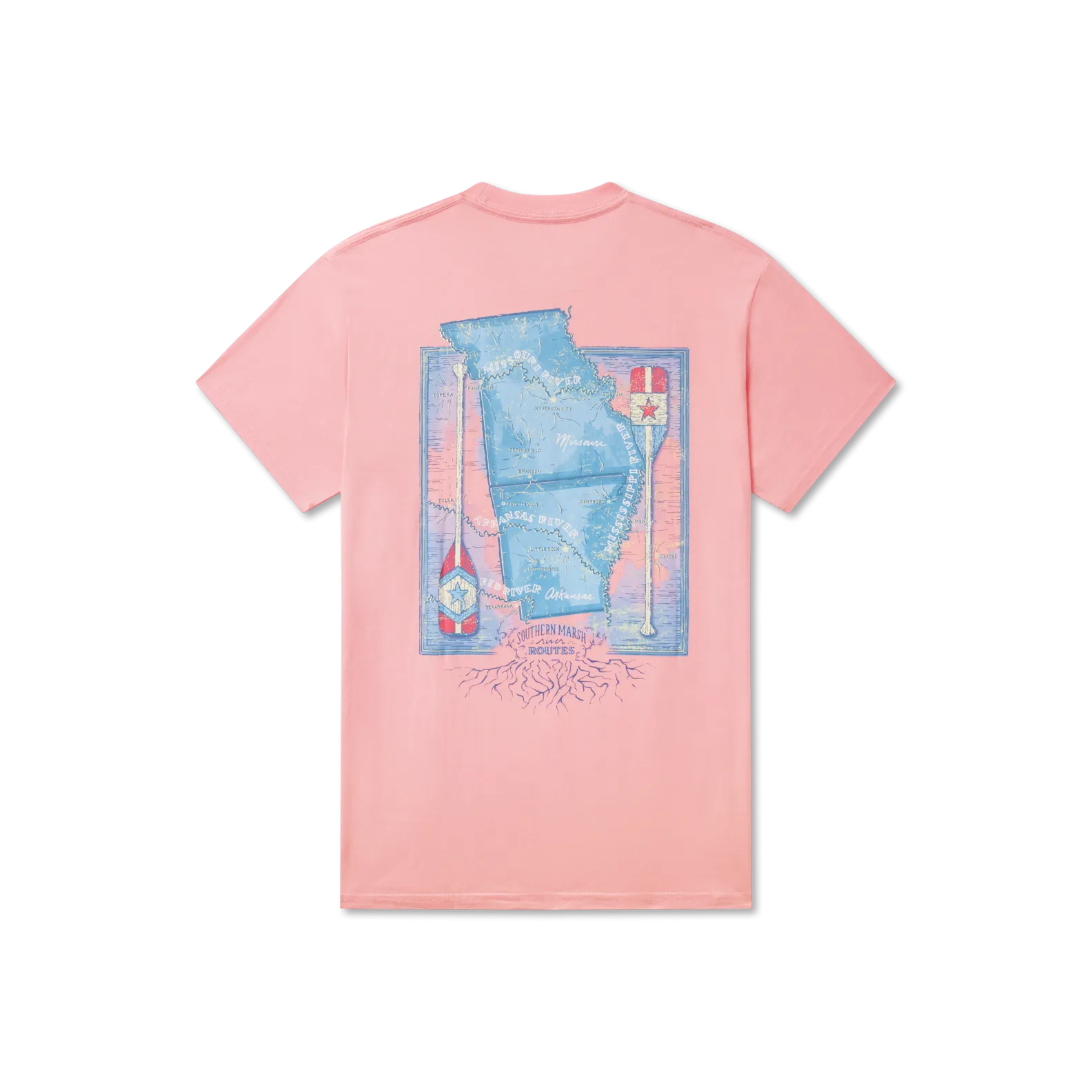 Southern Marsh 21 River Route Collection Tee - Arkansas & Missouri