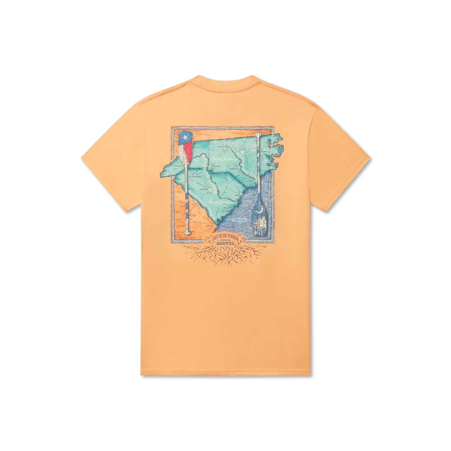 Southern Marsh 21 River Route Collection Tee - North Carolina & South Carolina