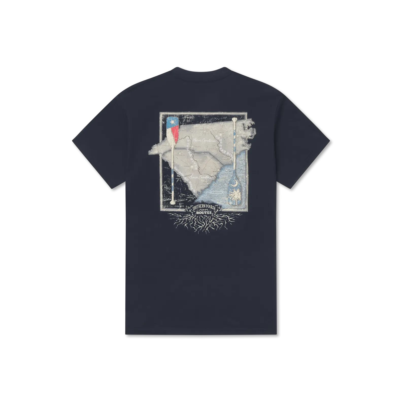 Southern Marsh 21 River Route Collection Tee - North Carolina & South Carolina