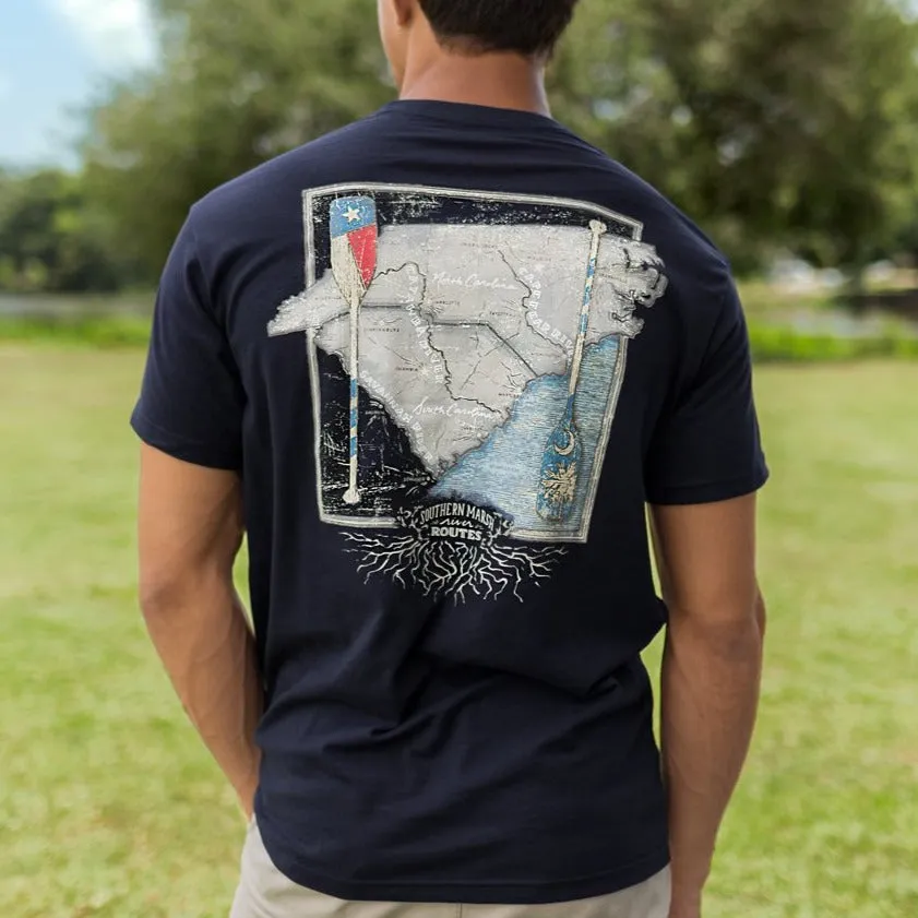 Southern Marsh 21 River Route Collection Tee - North Carolina & South Carolina