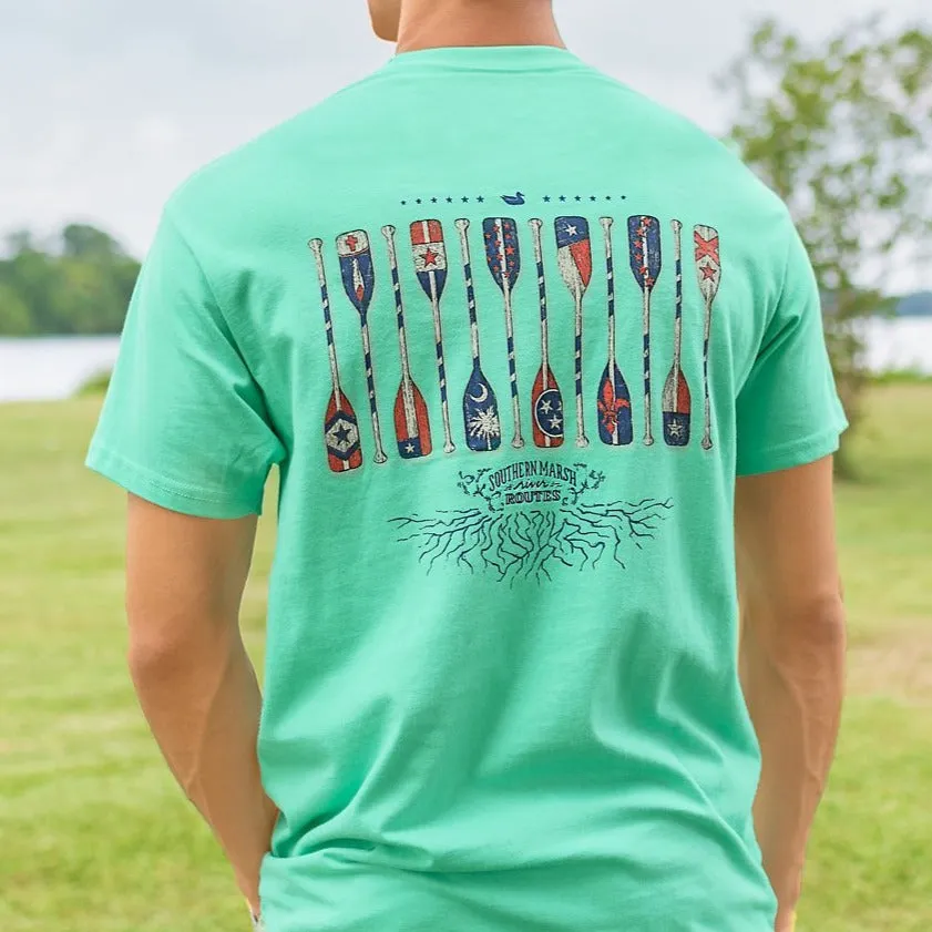 Southern Marsh 21 River Route Collection Tee - Paddles