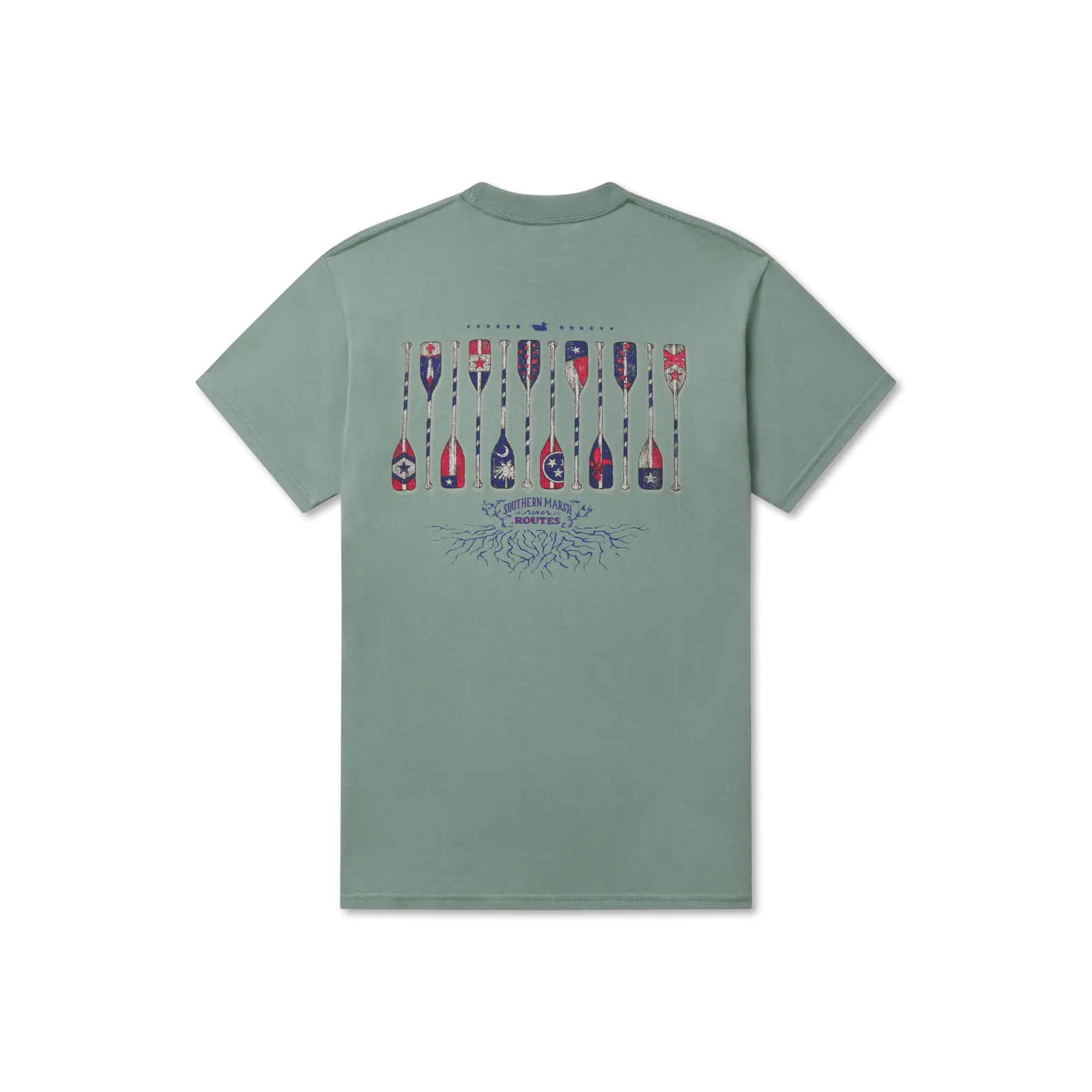 Southern Marsh 21 River Route Collection Tee - Paddles