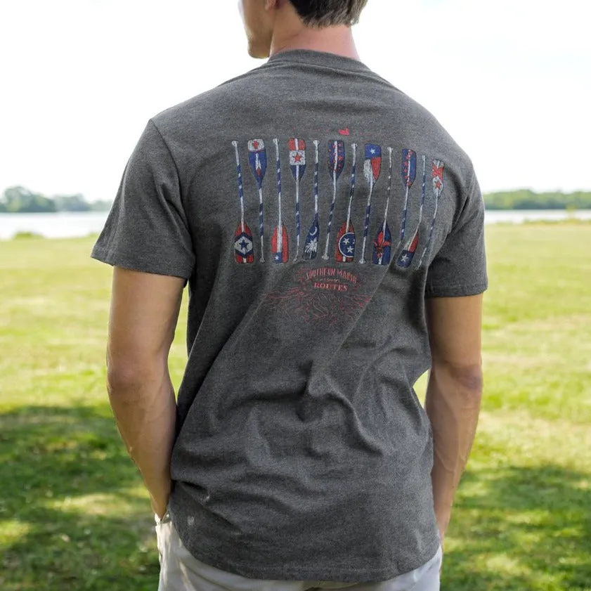 Southern Marsh 21 River Route Collection Tee - Paddles