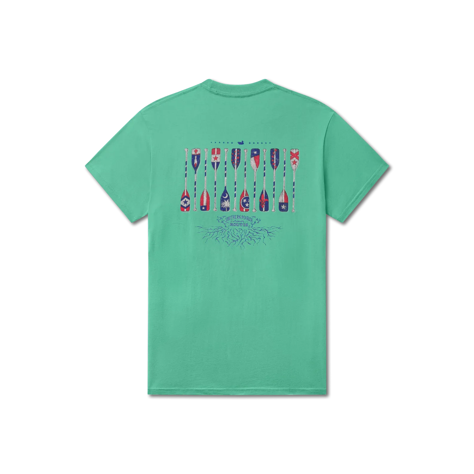 Southern Marsh 21 River Route Collection Tee - Paddles