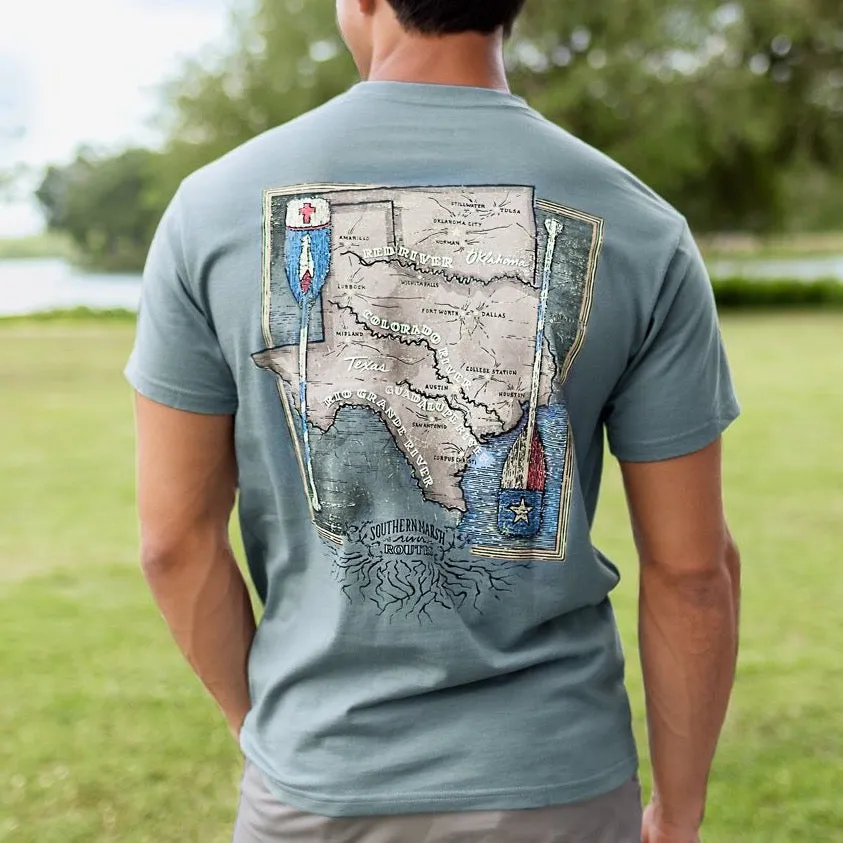 Southern Marsh 21 River Route Collection Tee - Texas & Oklahoma