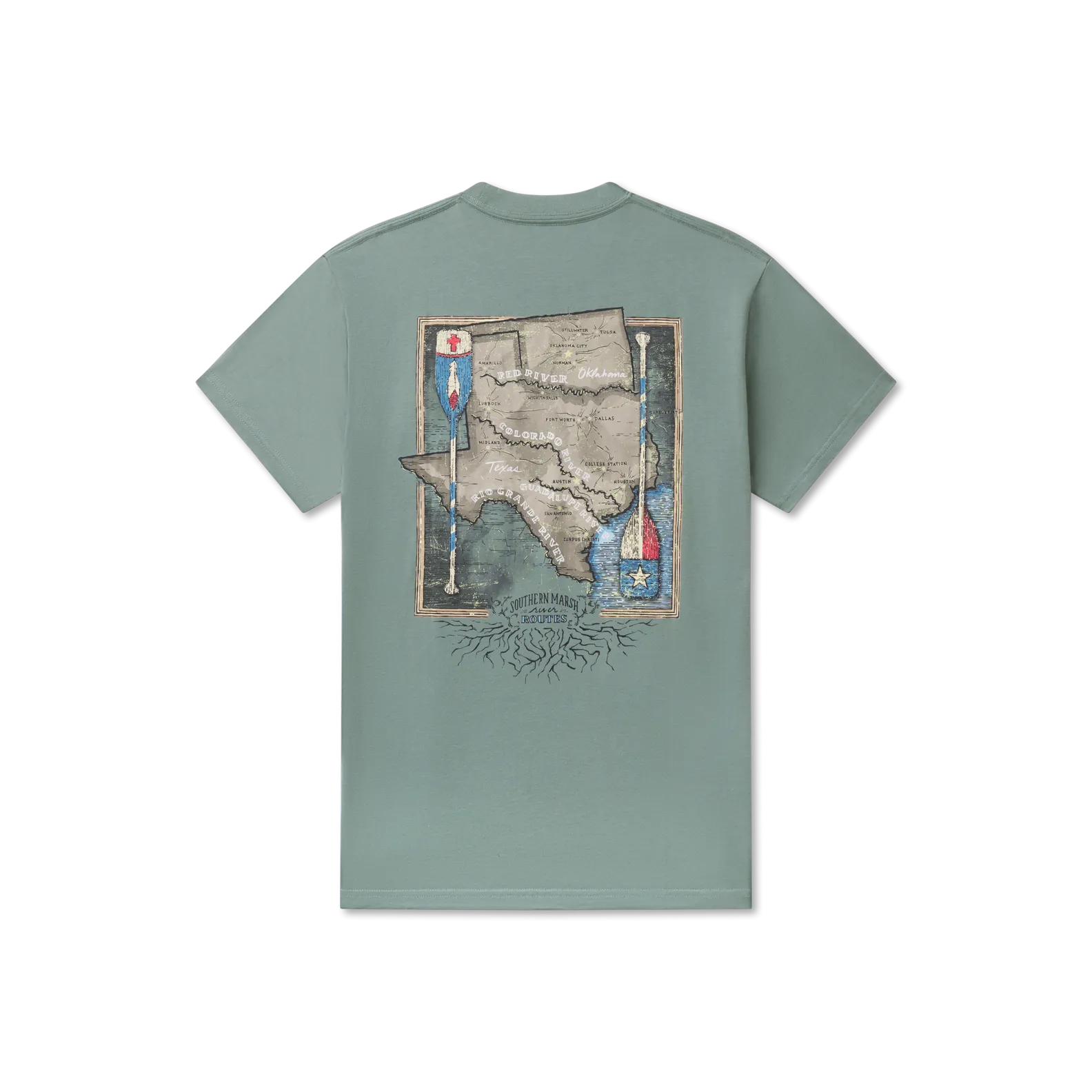 Southern Marsh 21 River Route Collection Tee - Texas & Oklahoma