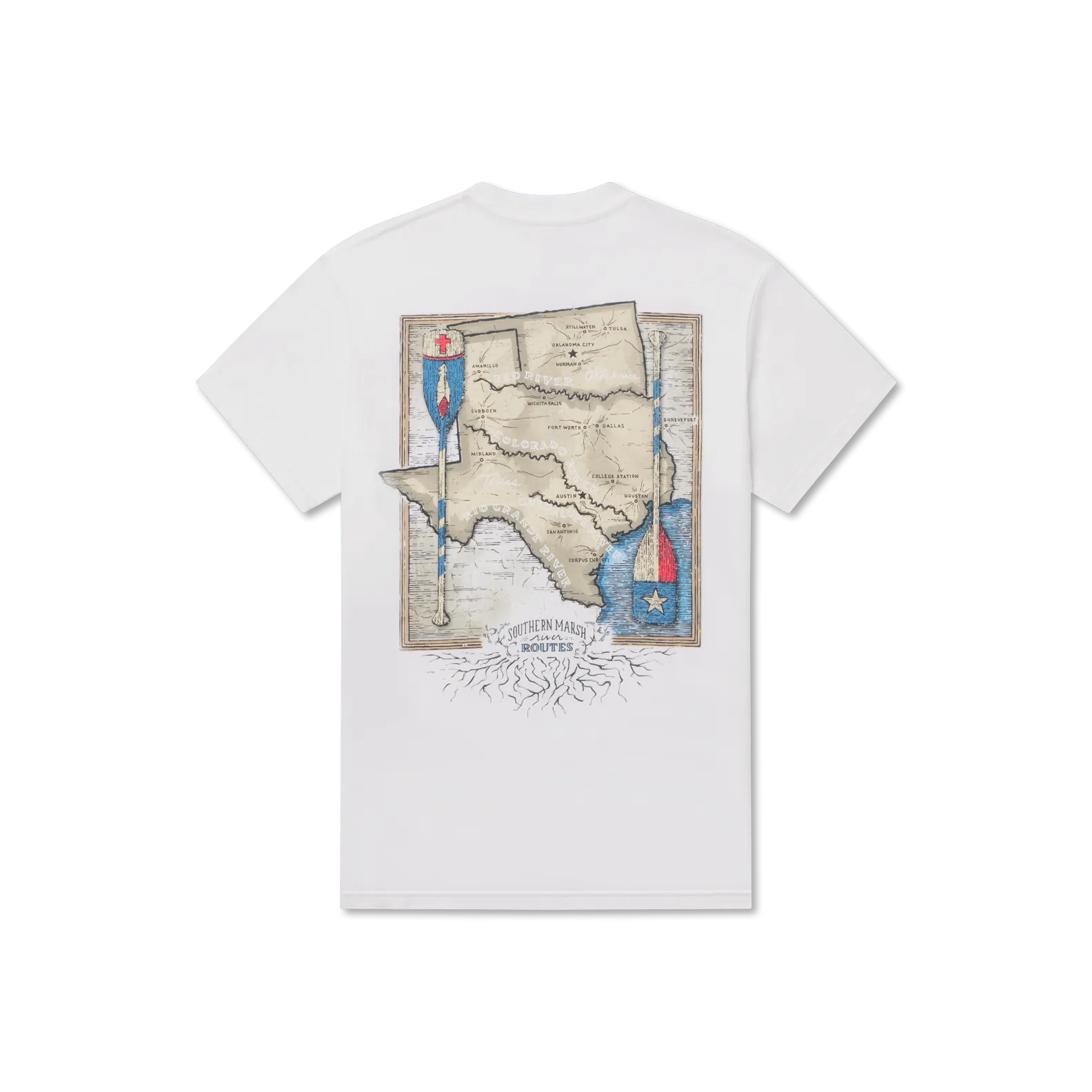 Southern Marsh 21 River Route Collection Tee - Texas & Oklahoma