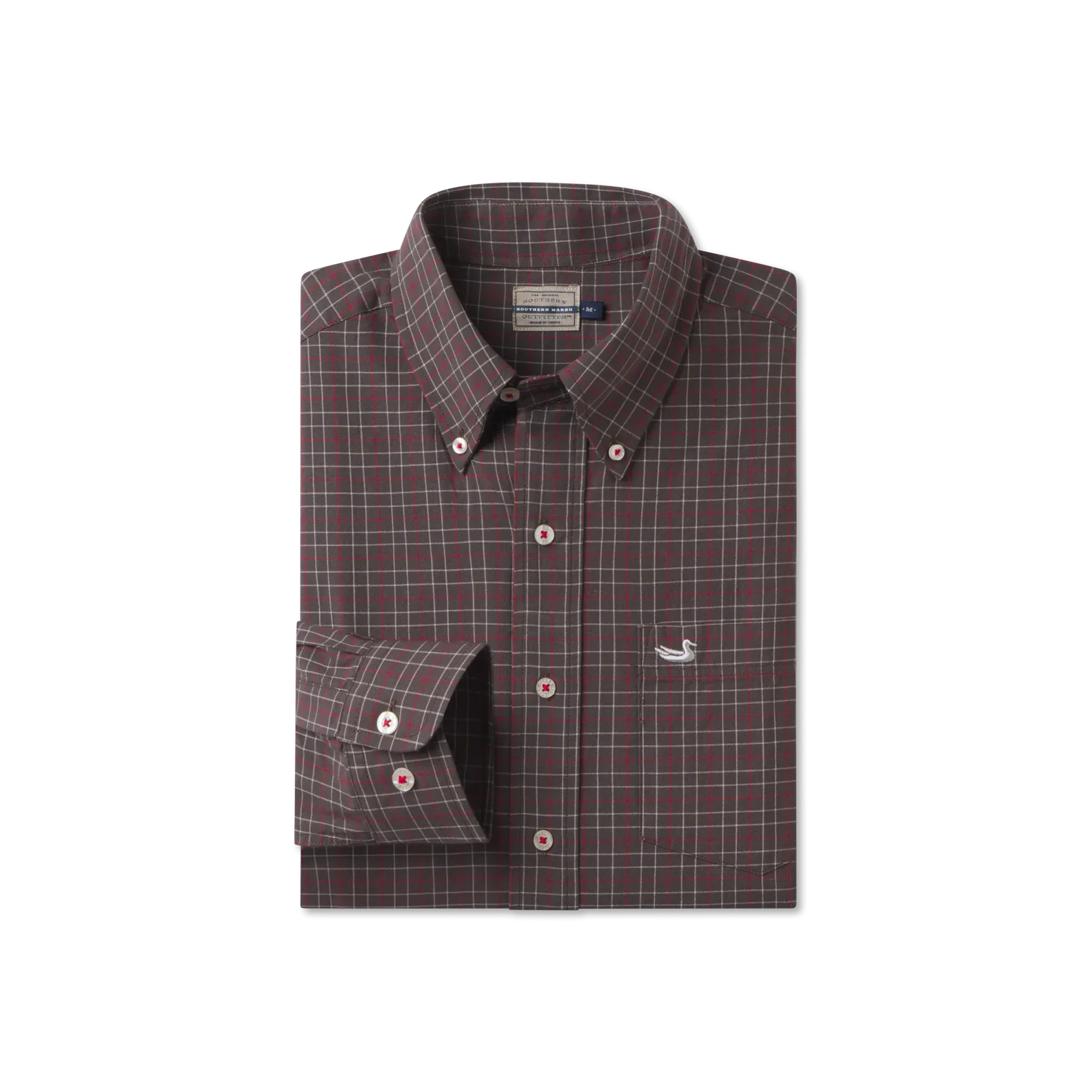 Southern Marsh 21 Sabine Washed Check Dress Shirt