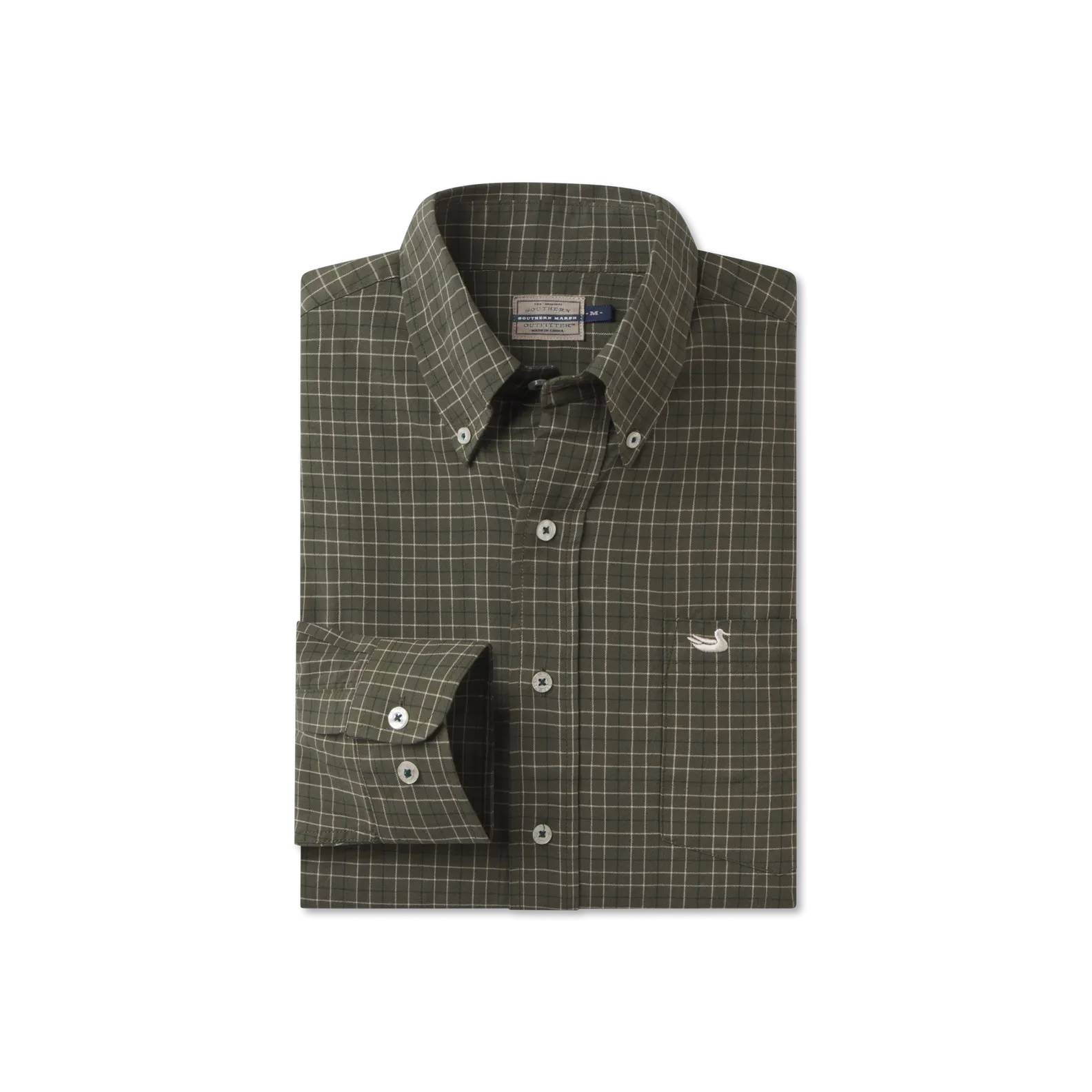 Southern Marsh 21 Sabine Washed Check Dress Shirt